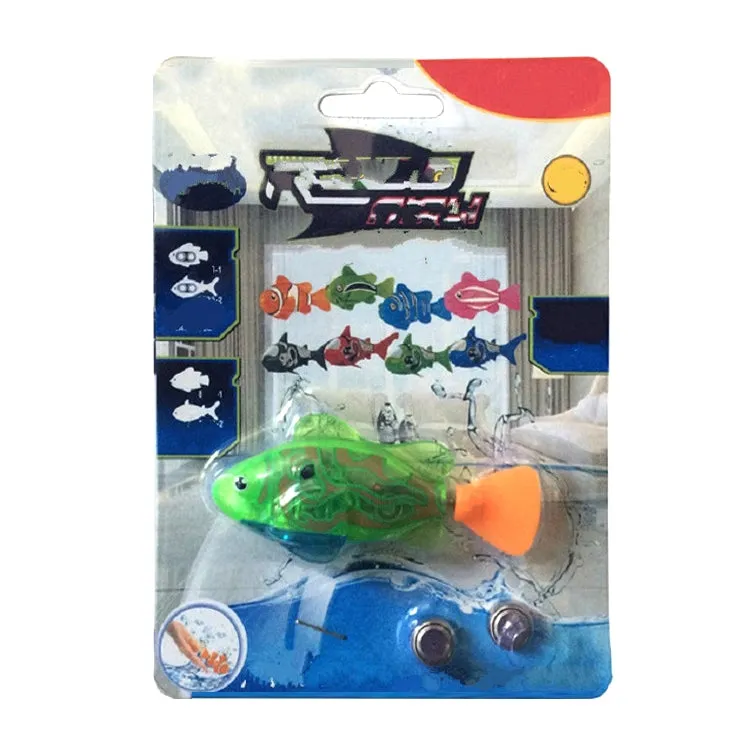 Simulation Electric Fish Babies Shower Toy with Swimming & Lighting Function(Color Random Delivery)