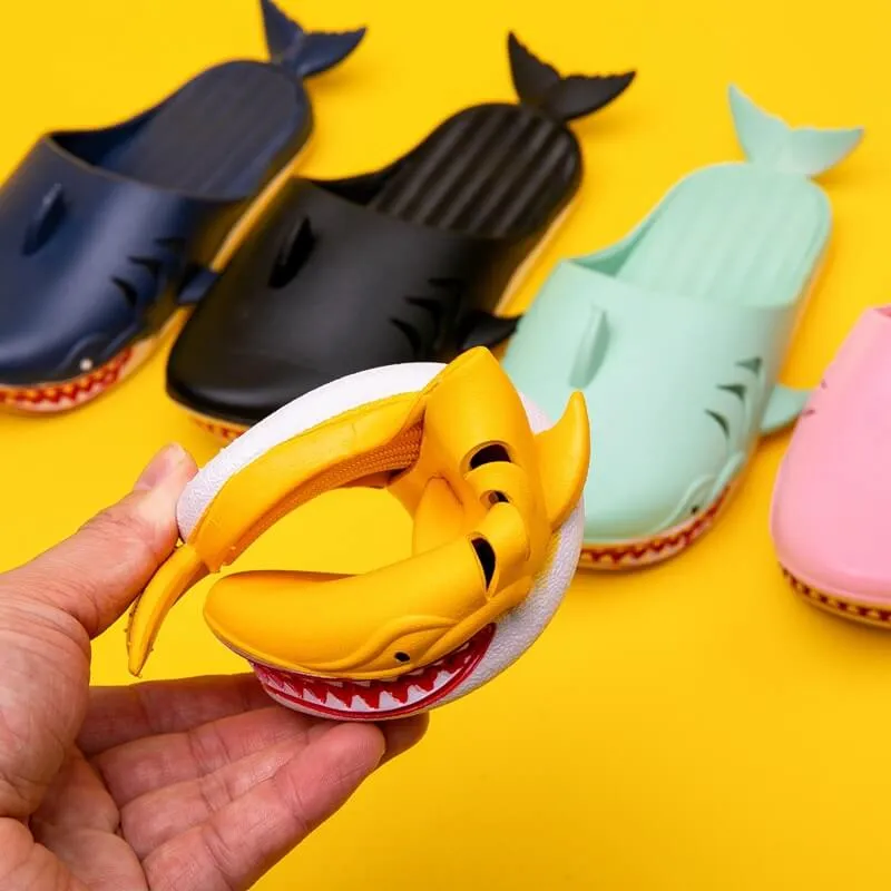 Slippers Kids Universal Fish Slippers Shark Shoes Funny Shark Outdoor Beach