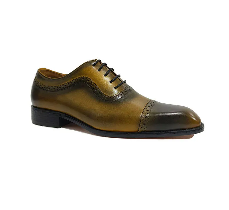 Square-Toe Genuine Elegance Dress Shoes