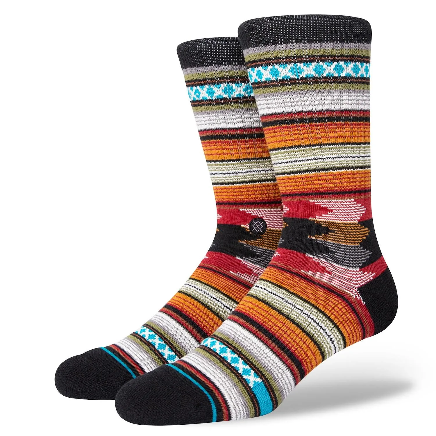 Stance Baron (Black) Large Crew Sock