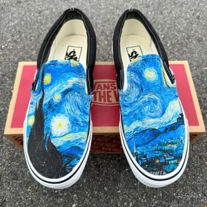 Starry Night Van Gogh Slip On Vans Shoes Unisex for Women and Men