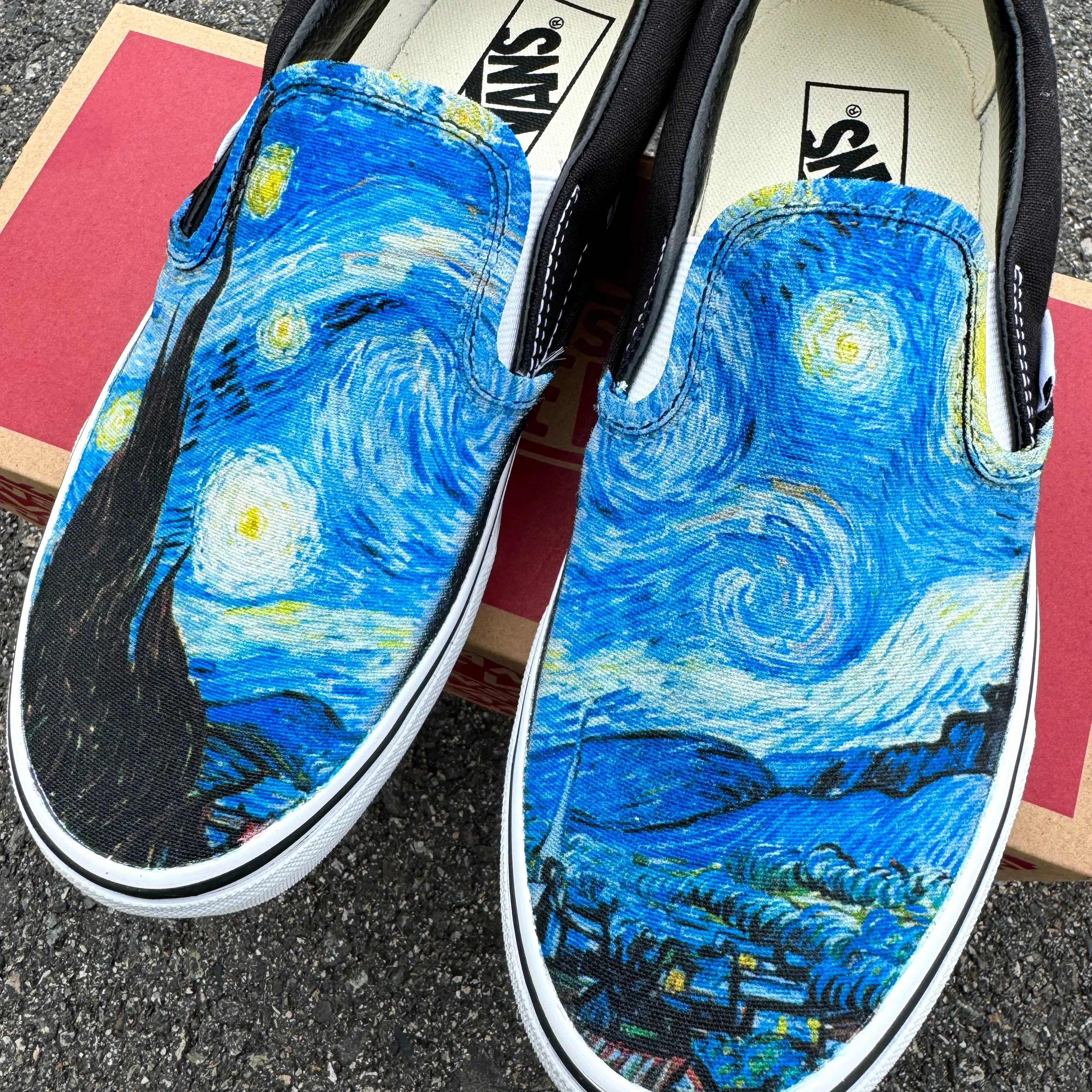 Starry Night Van Gogh Slip On Vans Shoes Unisex for Women and Men