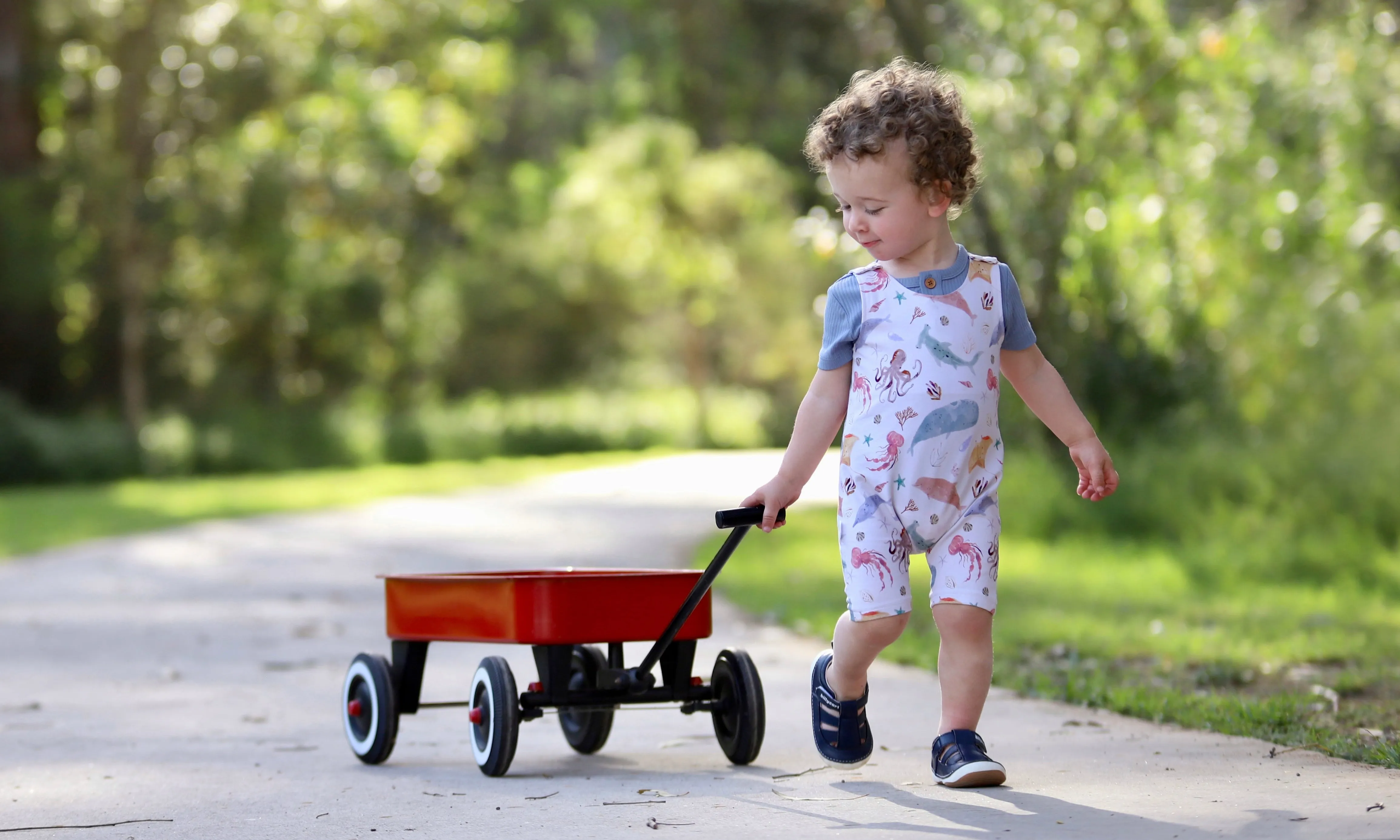 TAYLOR navy blue unisex baby and toddler sandals