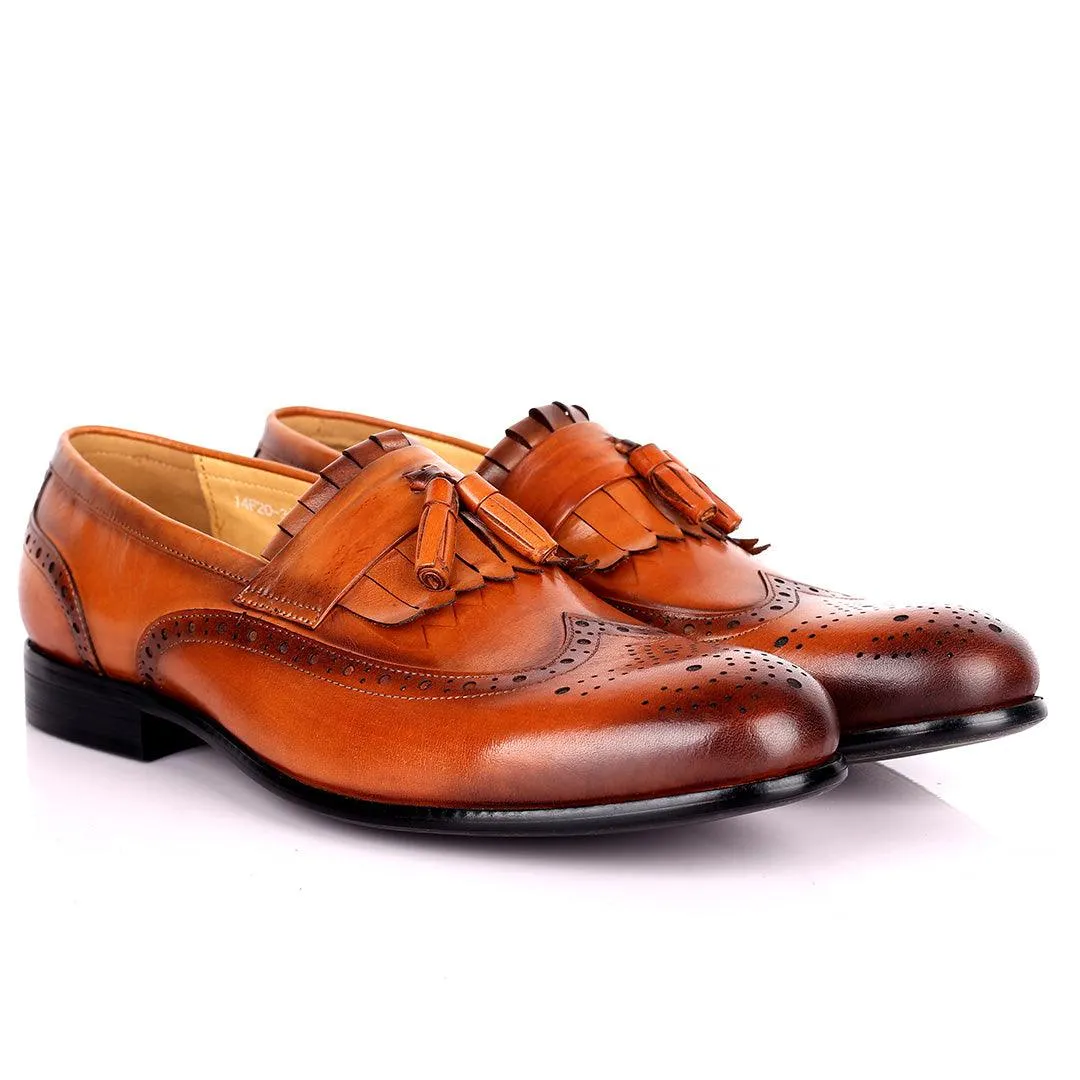 Tford Formal Comfort Brown Men's Fringe Shoes