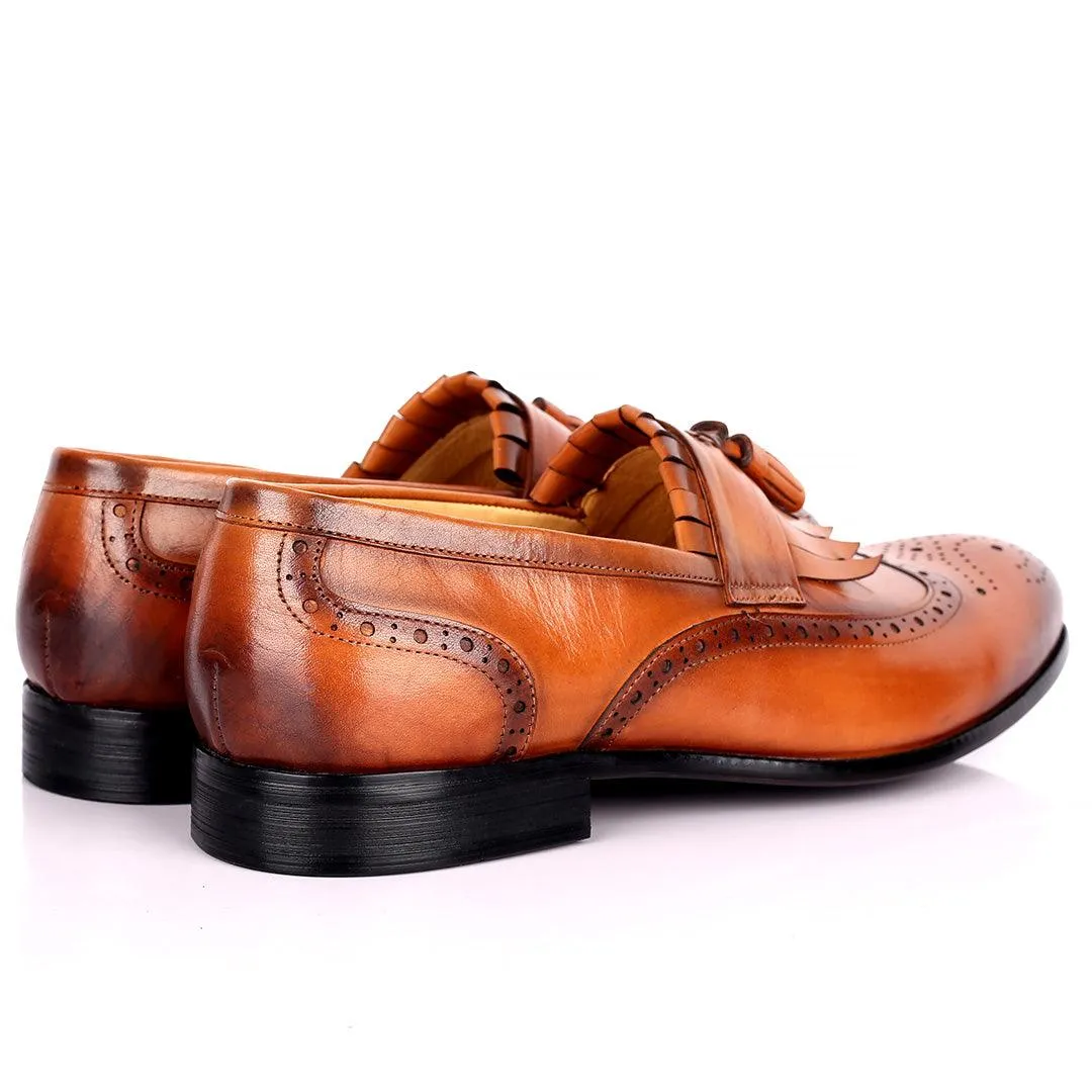 Tford Formal Comfort Brown Men's Fringe Shoes