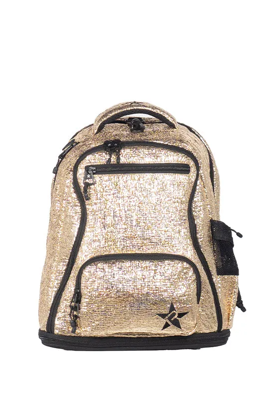 Tinsel in Gold Rebel Baby Bag Dream with Black Zipper