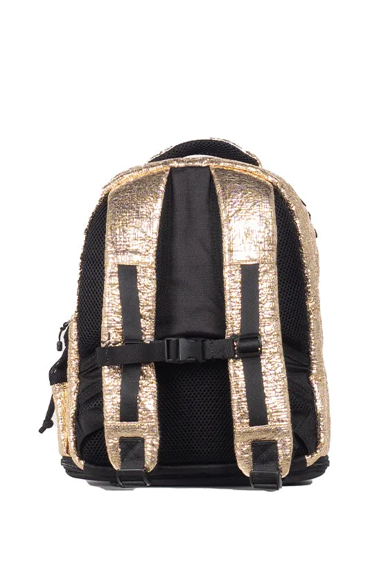 Tinsel in Gold Rebel Baby Bag Dream with Black Zipper