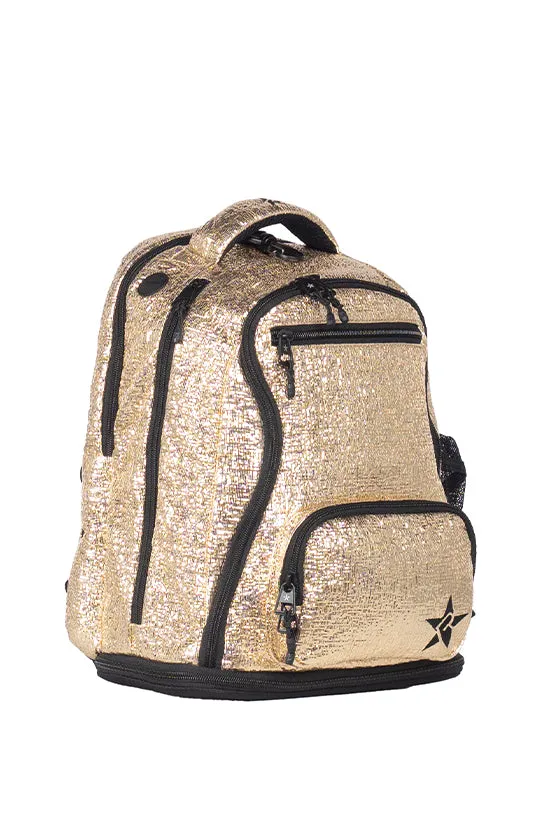 Tinsel in Gold Rebel Baby Bag Dream with Black Zipper