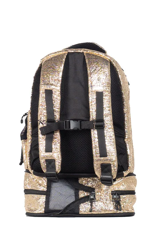 Tinsel in Gold Rebel Baby Bag Dream with Black Zipper