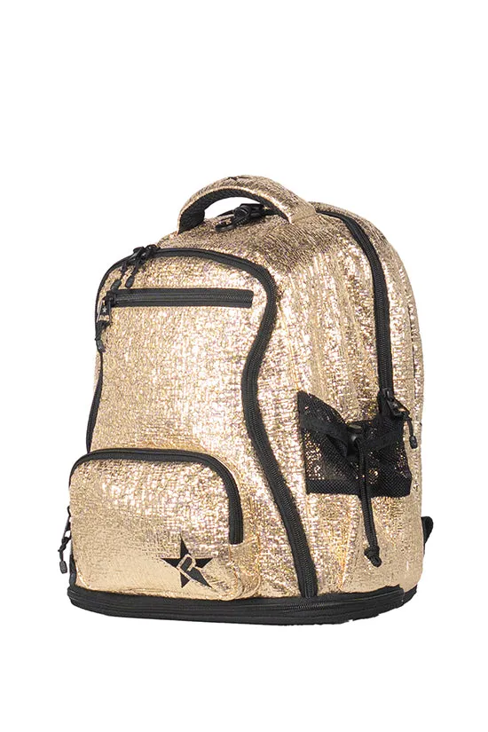 Tinsel in Gold Rebel Baby Bag Dream with Black Zipper