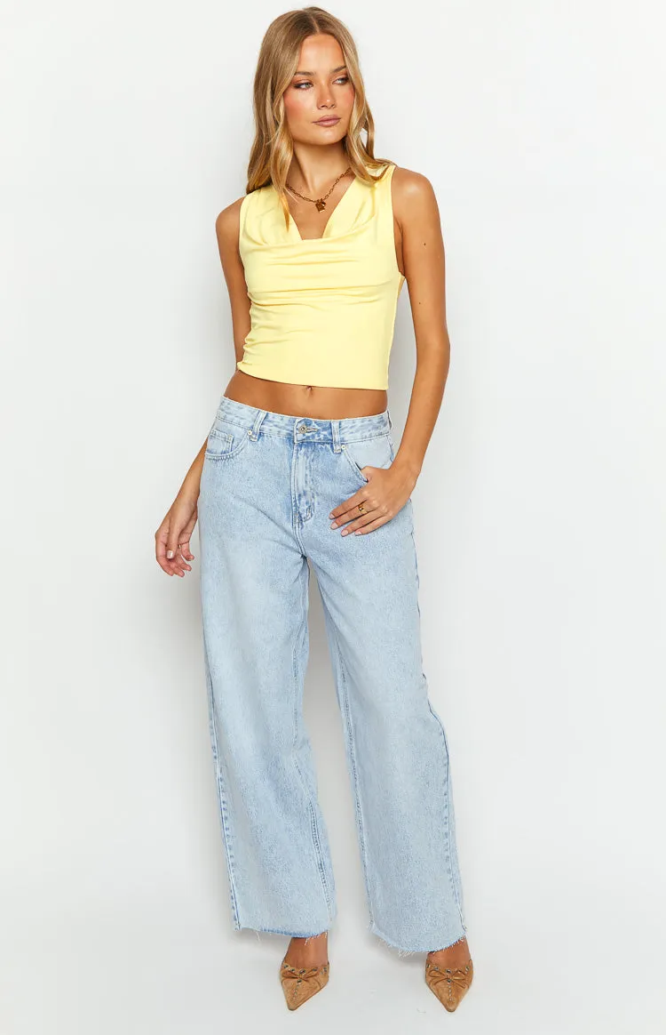 Tyrin Yellow Crop Top