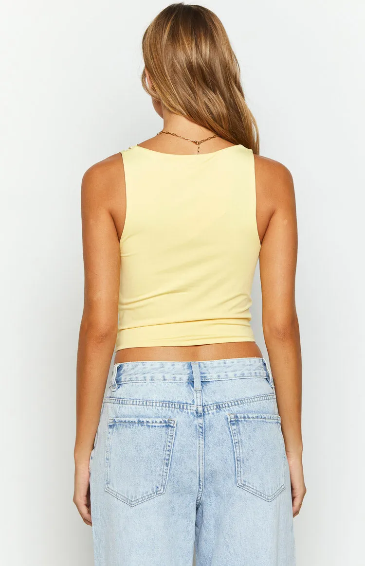 Tyrin Yellow Crop Top