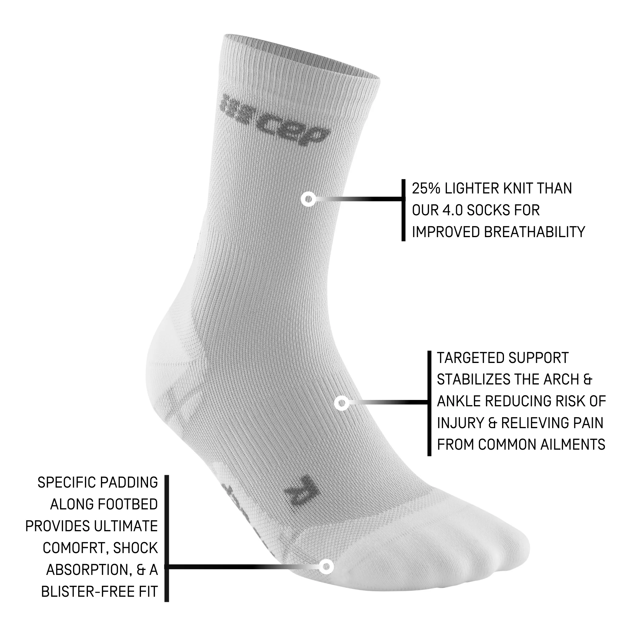 Ultralight Short Compression Socks, Men