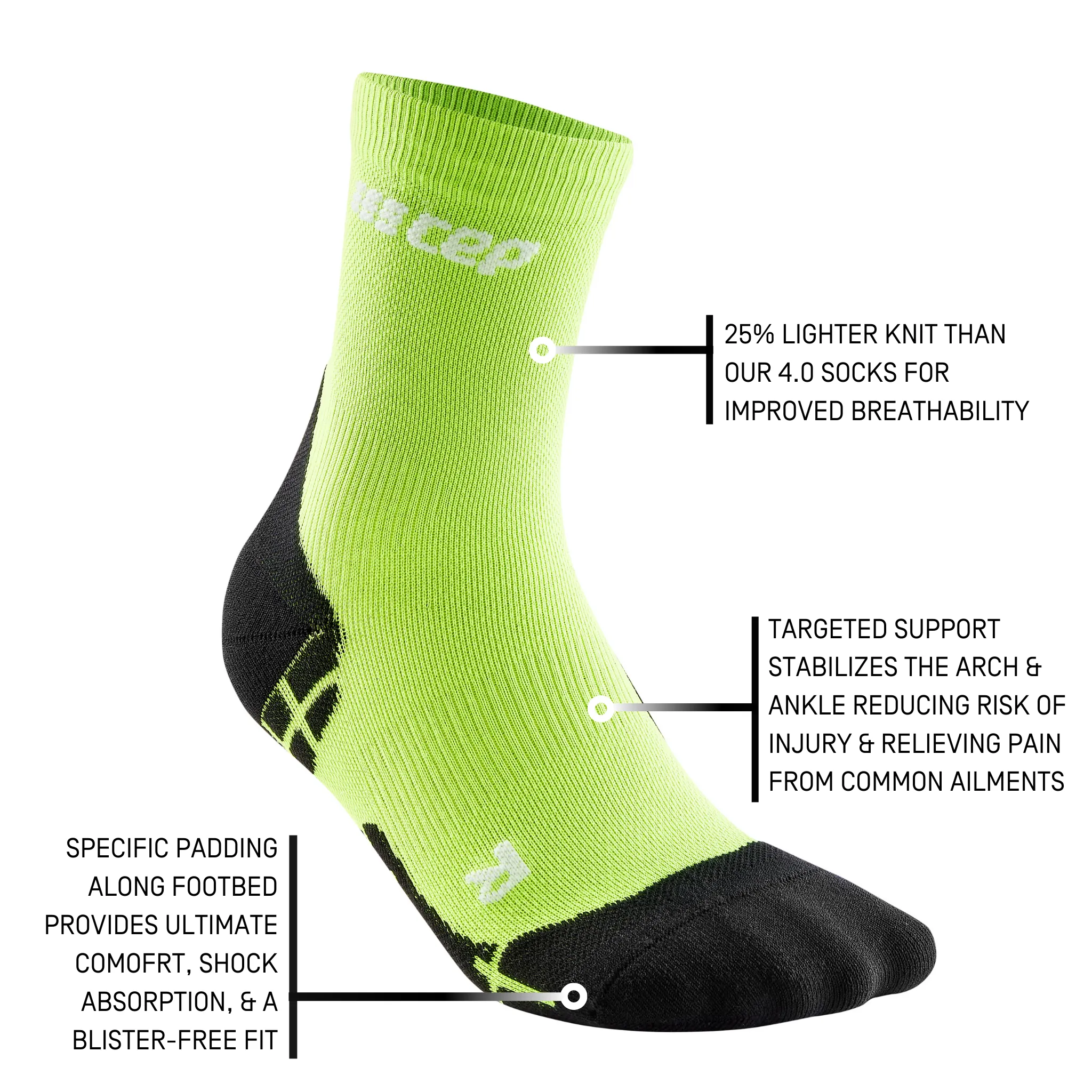 Ultralight Short Compression Socks, Men