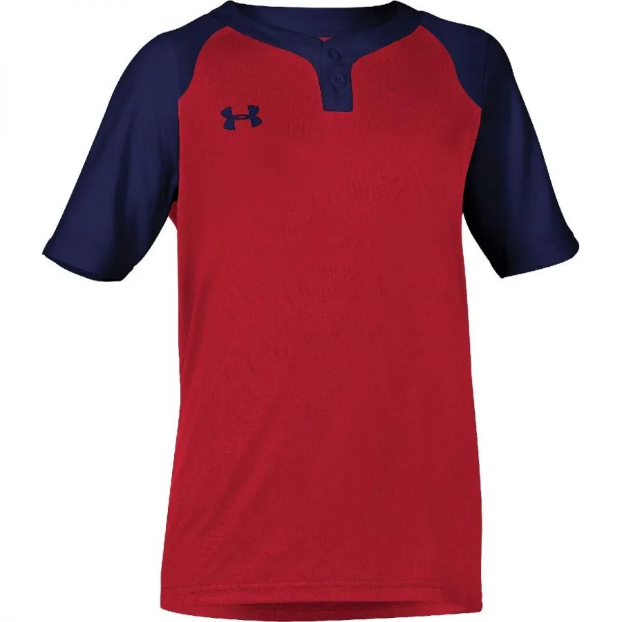 Under Armour Mens Next 2-Button Baseball Jersey