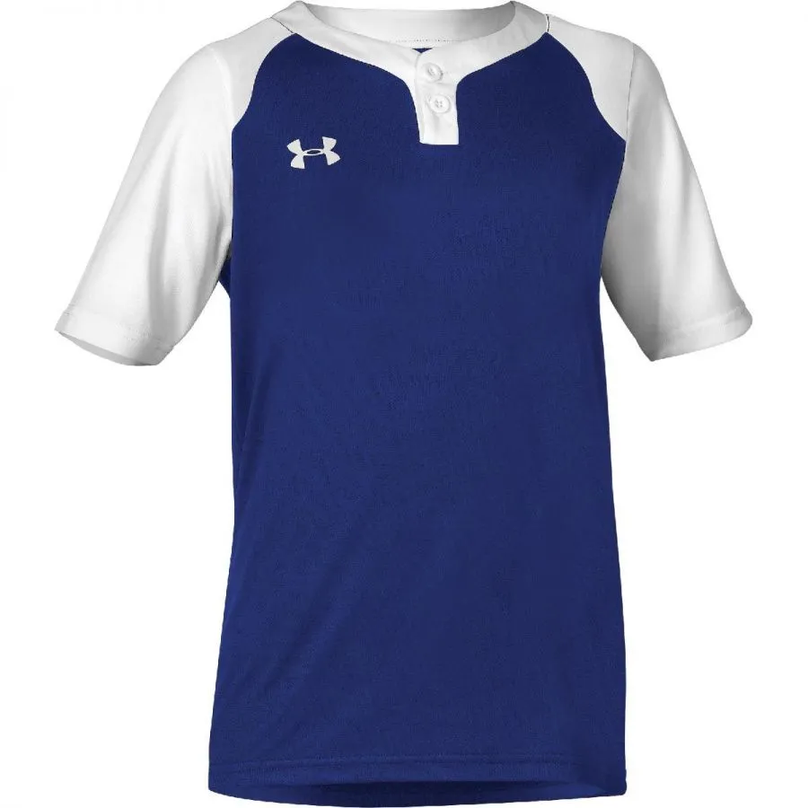 Under Armour Mens Next 2-Button Baseball Jersey