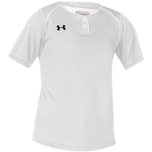 Under Armour Next 2-Button Youth Girls Softball Jersey