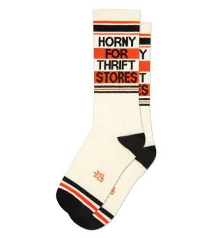 Unisex Horny for Thrift Stores Socks