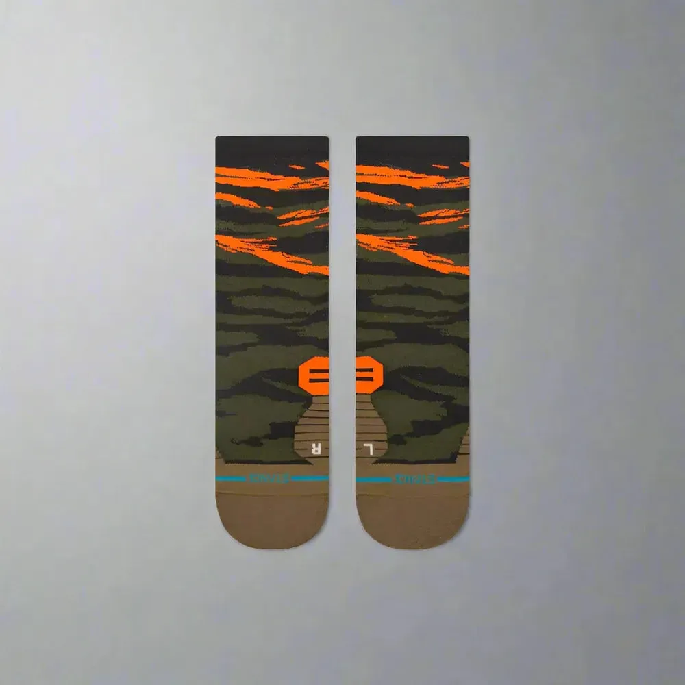 Unisex Primal Light Crew Socks - Olive