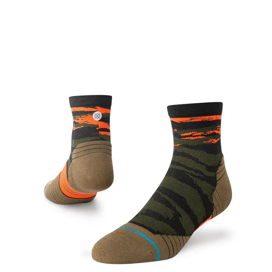 Unisex Primal Light Quarter Socks - Olive