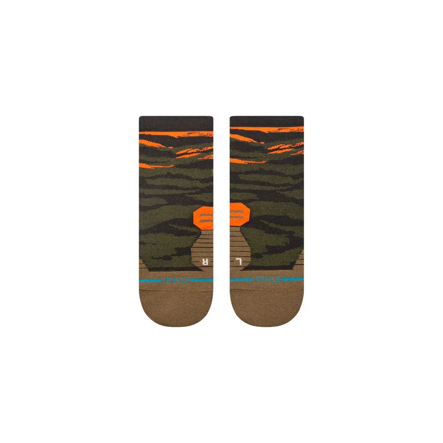 Unisex Primal Light Quarter Socks - Olive