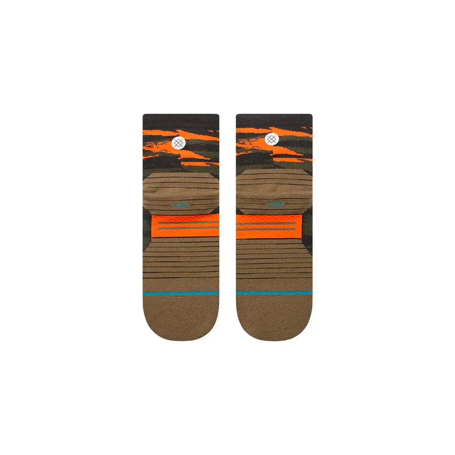 Unisex Primal Light Quarter Socks - Olive