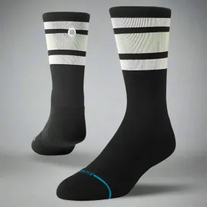 Unisex Run Boyd Light Crew Socks - Black