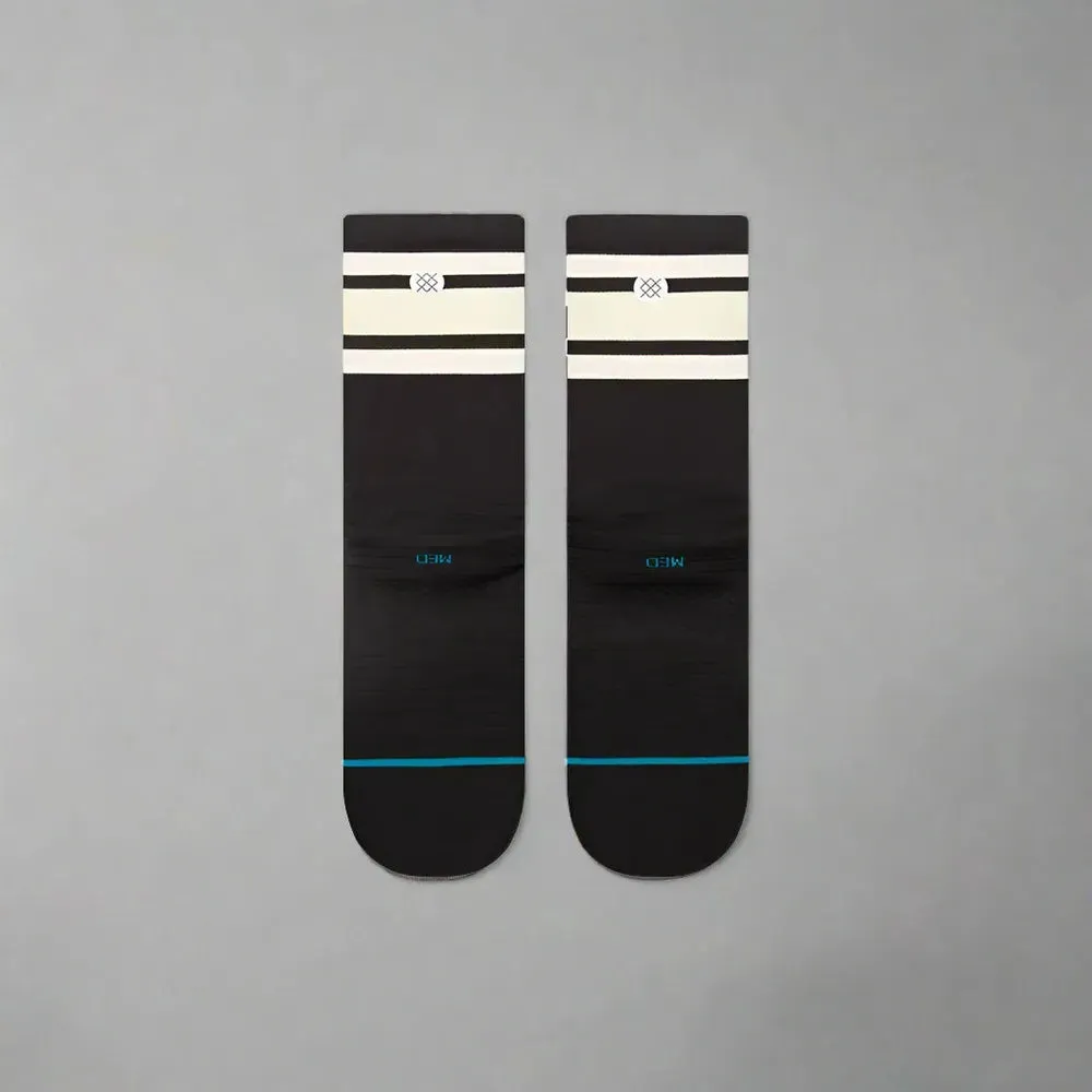 Unisex Run Boyd Light Crew Socks - Black