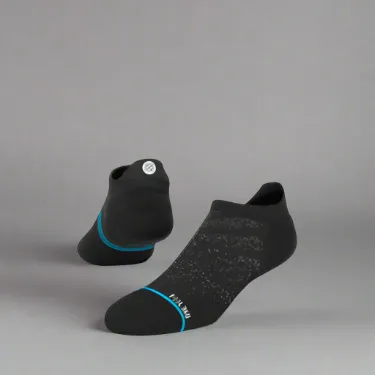 Unisex Run Light Tab Socks - Black