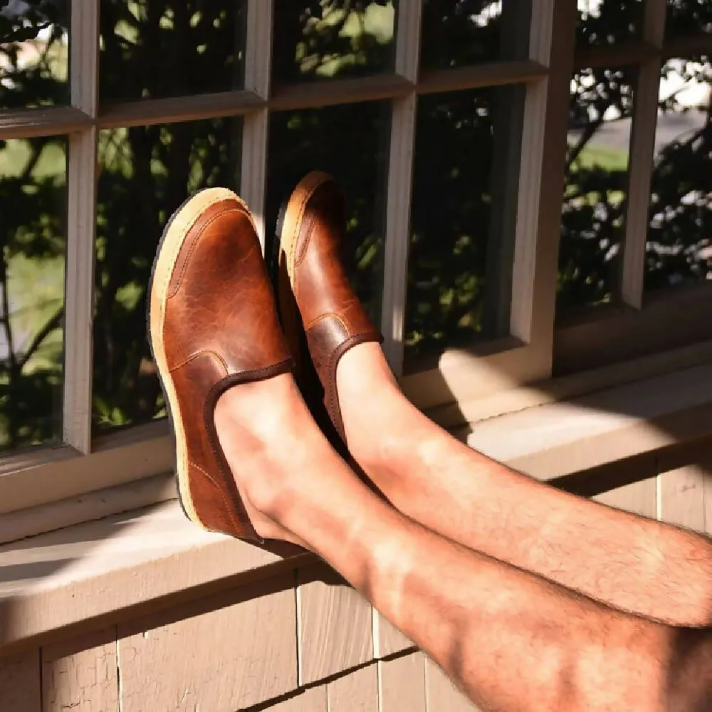 Vermont House Shoes: Loafer - Tobacco