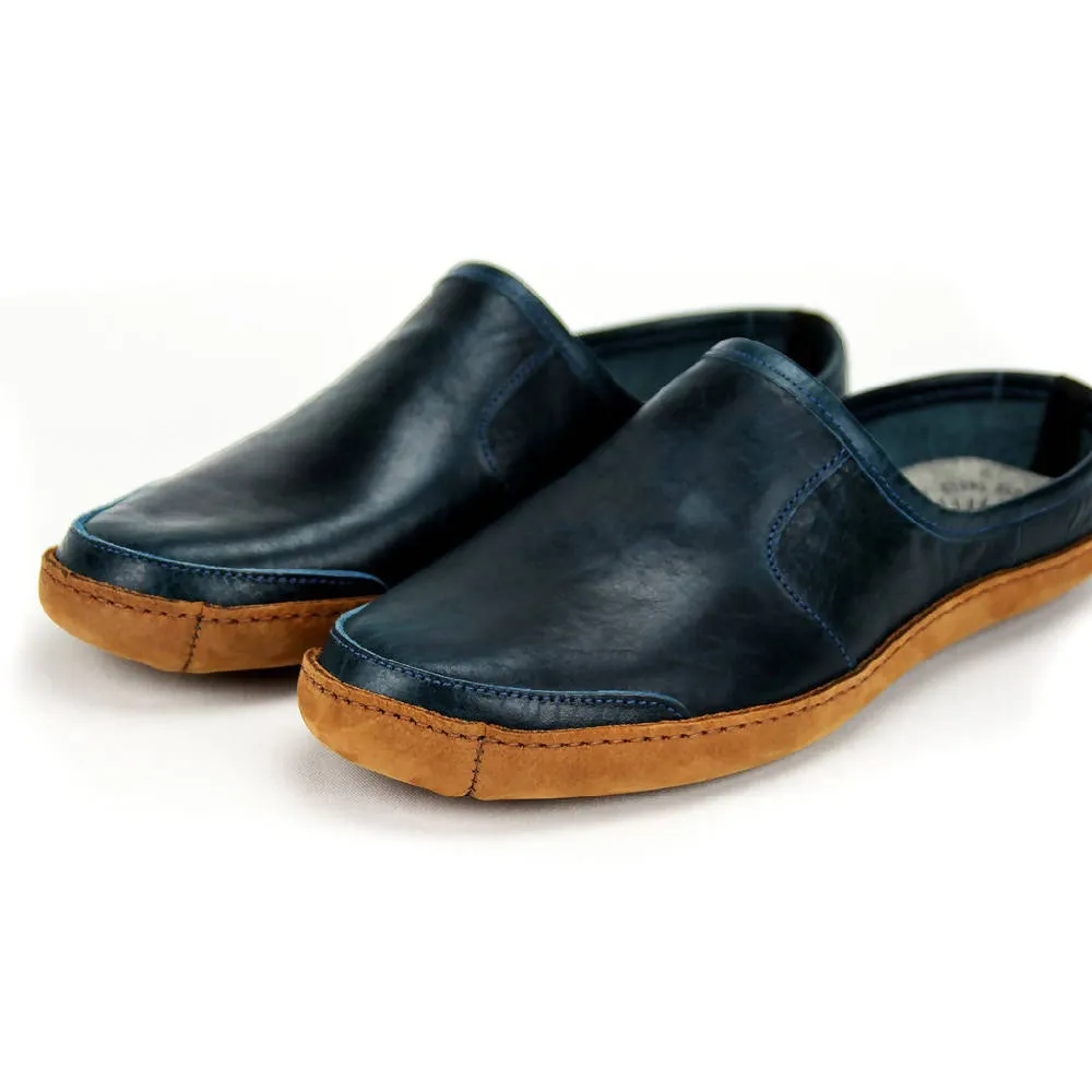 Vermont House Shoes: Mule - Indigo