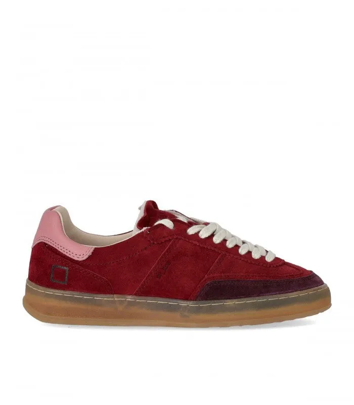 W Sporty Colored Bordeaux Suede