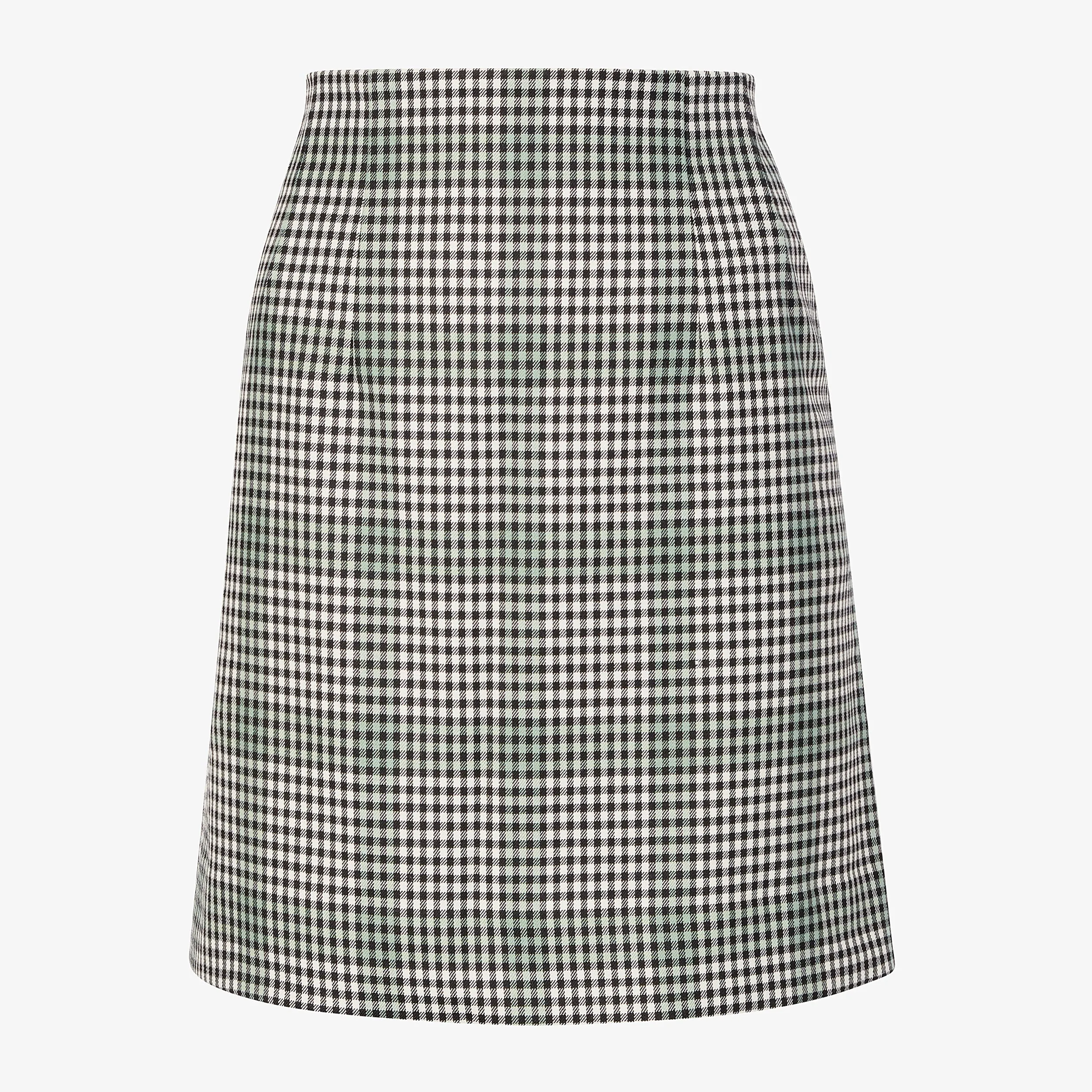 Whitney Skirt - Check Plaid Sharkskin :: Multi