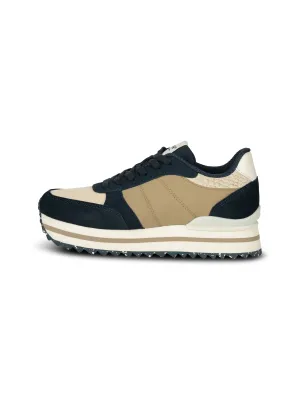 Woden Ronja Plateau Trainers-Navy Multi-WL599