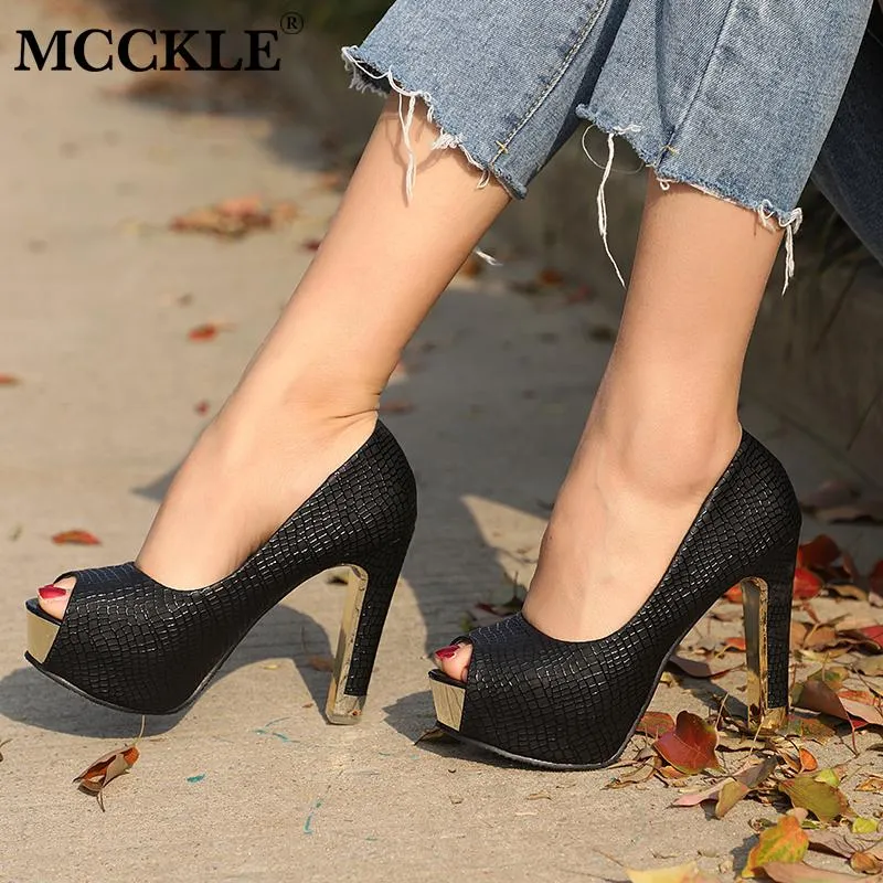 Women Sexy Shoes Stiletto Pumps Women High Heels Shoes Platform Shoes Fashion Comfortable Party Shoes Female Peep Toe