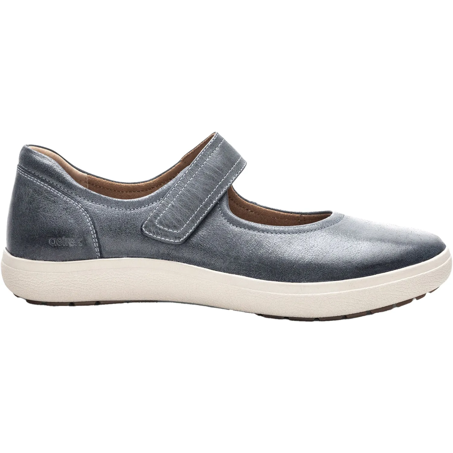 Women's Aetrex Erica Navy Leather