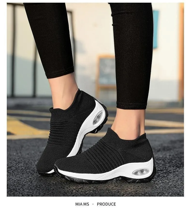 Women's Casual Shoes Flat Breathable Light Stylish Tennis Loafers