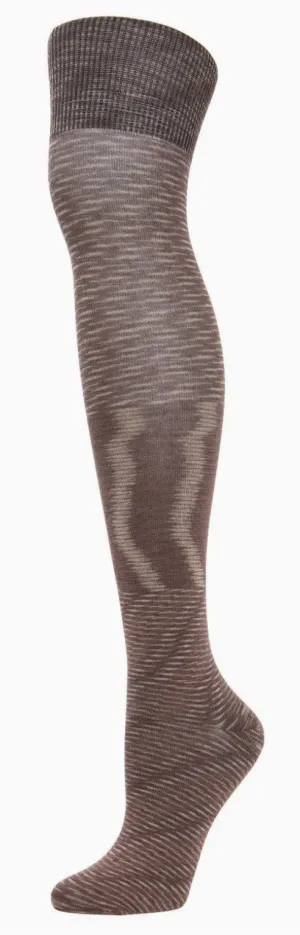 Women's Over the Knee Wild Side Socks -Brown