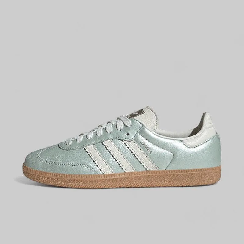 Women's Samba OG - Linen Green Metallic