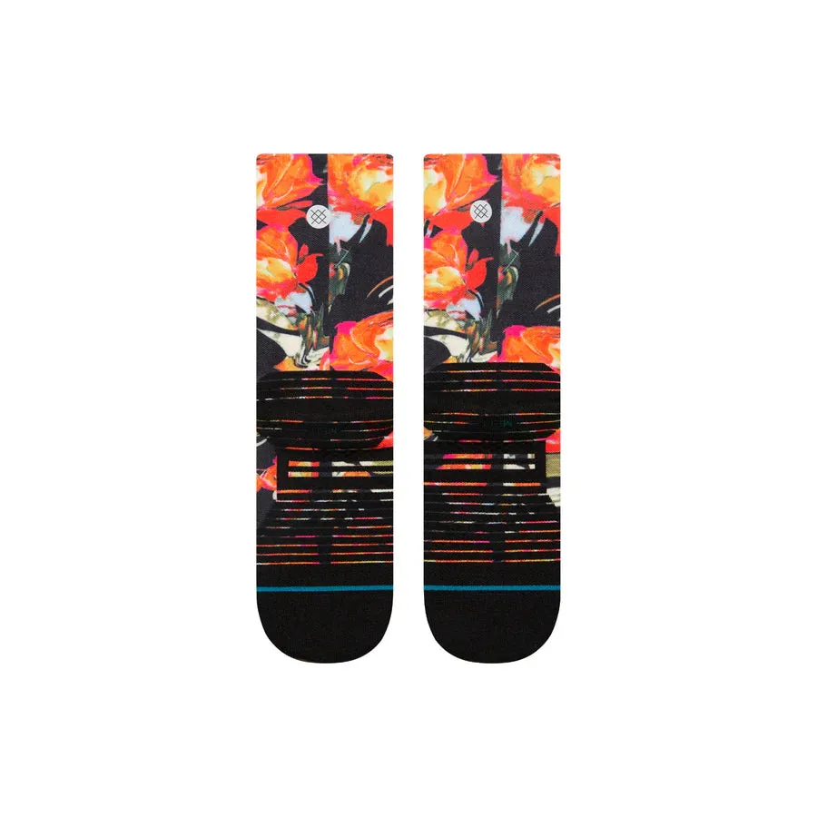 Womens Torque Light Crew Socks - Black