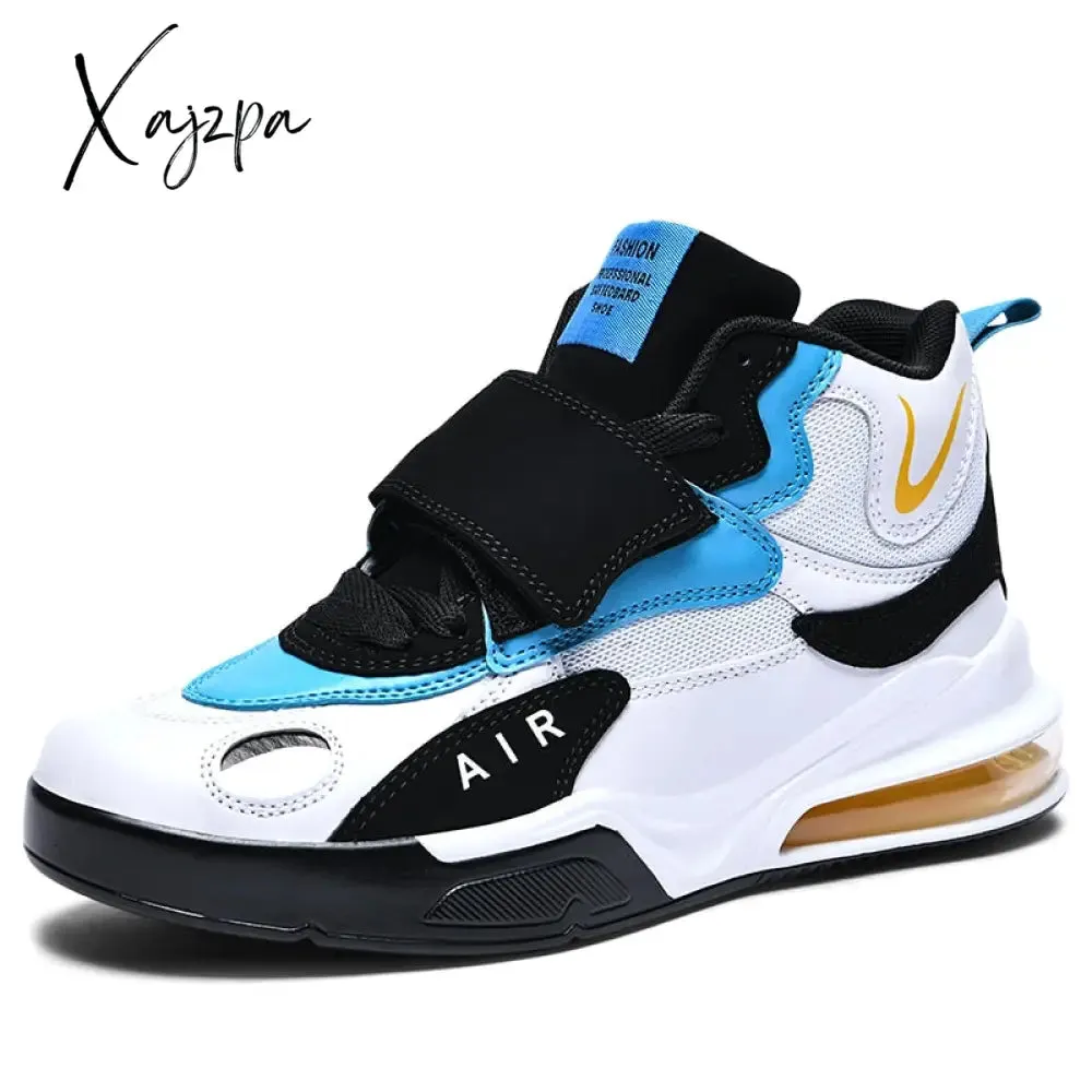 Xajzpa - New Men Outdoor Casual Sports Shoes for Male High Top Comfortable Basketball Shoe Breathable Running Sneaker