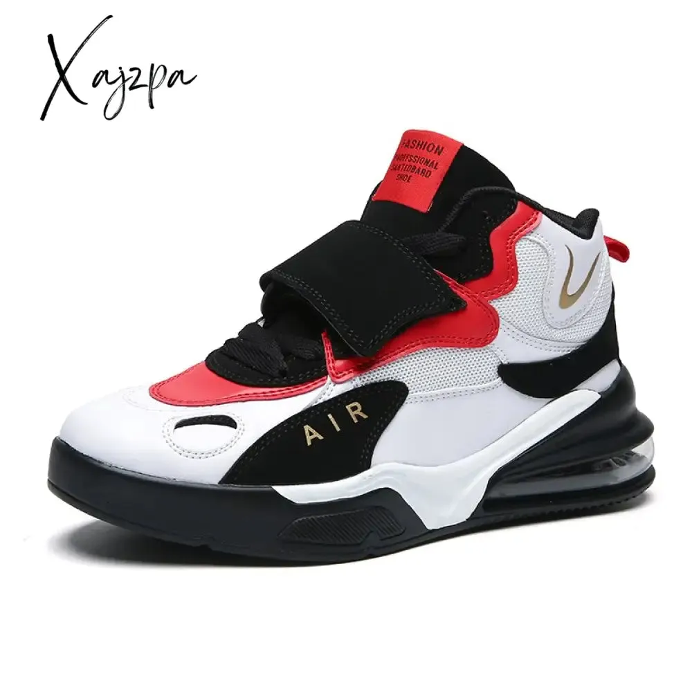 Xajzpa - New Men Outdoor Casual Sports Shoes for Male High Top Comfortable Basketball Shoe Breathable Running Sneaker