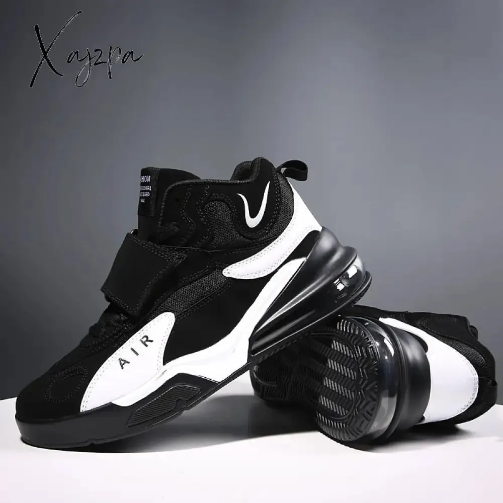 Xajzpa - New Men Outdoor Casual Sports Shoes for Male High Top Comfortable Basketball Shoe Breathable Running Sneaker