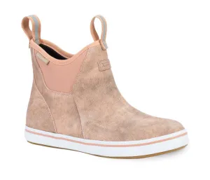 Xtratuf Women's In Leather Ankle Deck Boot Pink Cream XWAL-400-PNK