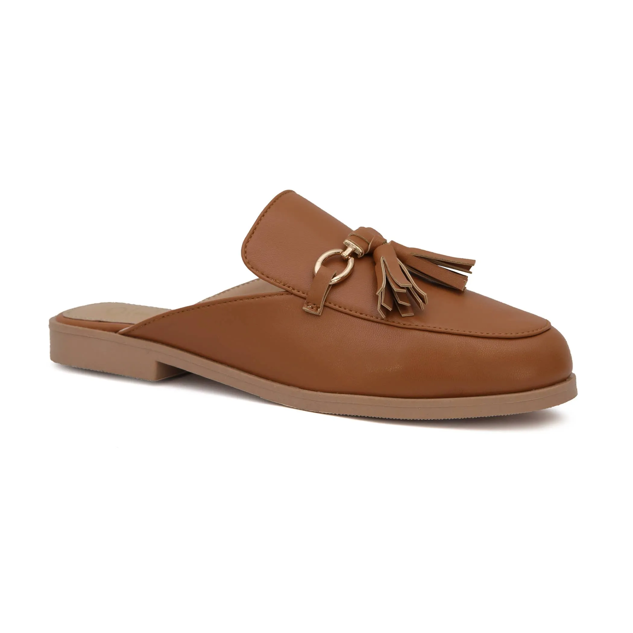 YOKI  Women's Basic Tassled Mules flats