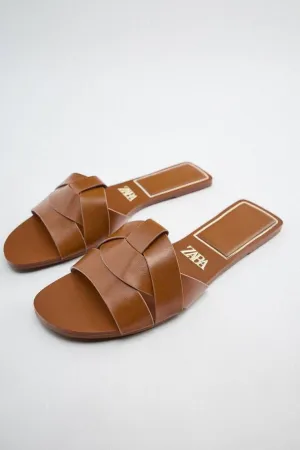 ZARA BASIC BROWN FLAT