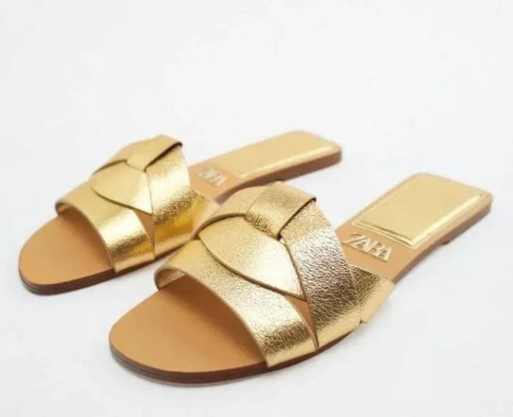 ZARA BASIC GOLD FLAT