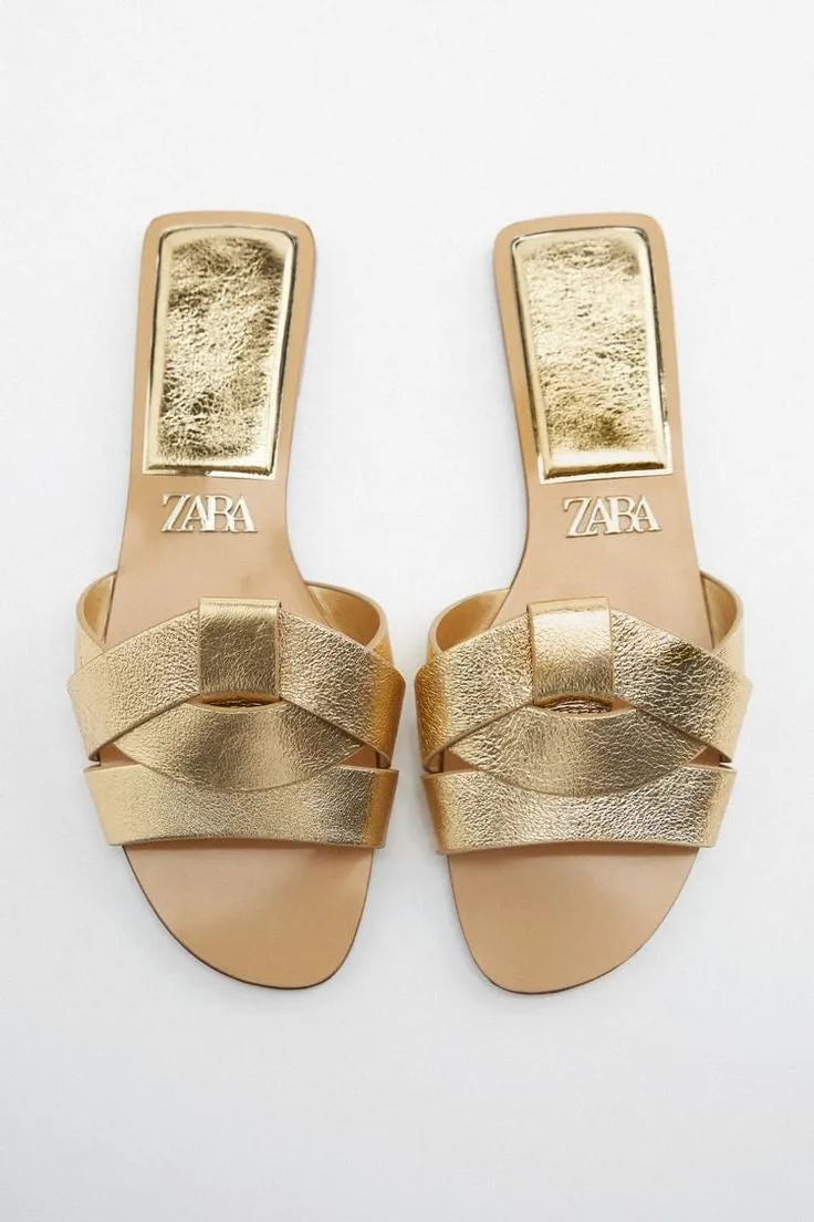 ZARA BASIC GOLD FLAT