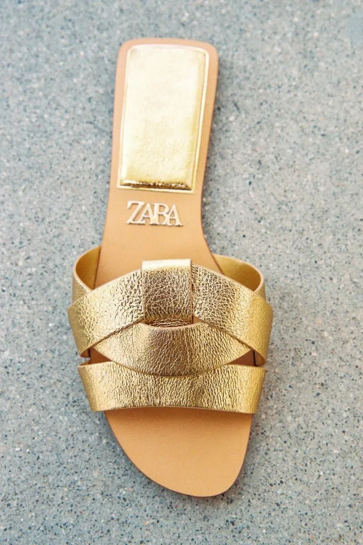 ZARA BASIC GOLD FLAT