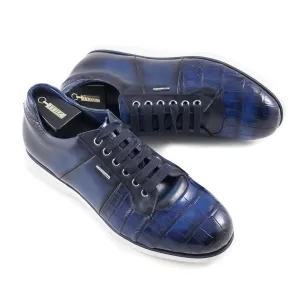 Zilli Crocodile and Calf Leather Sneakers